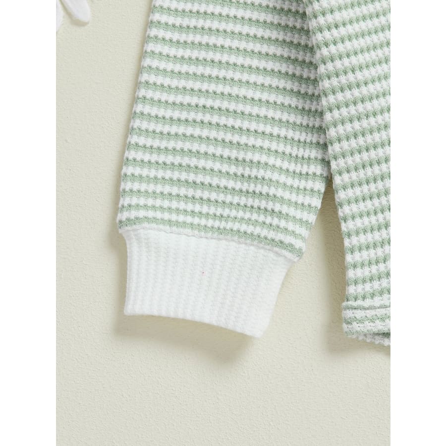 Oliver Striped Pocket Bodysuit Seafoam