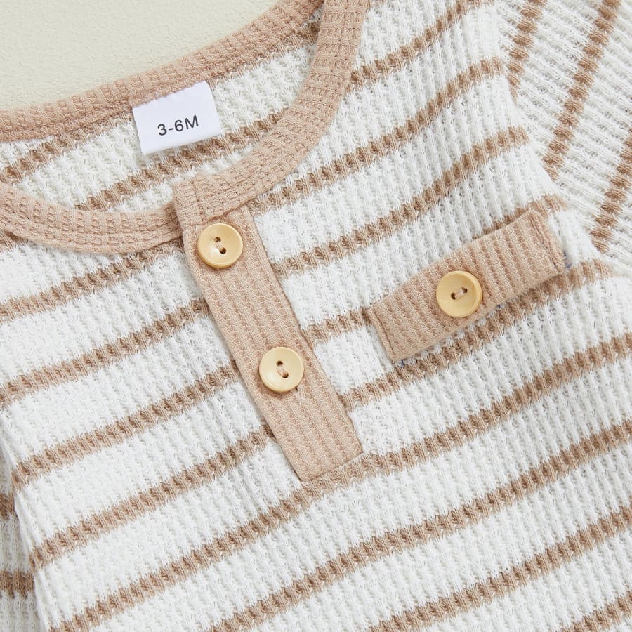 Oliver Striped Pocket Bodysuit Seafoam