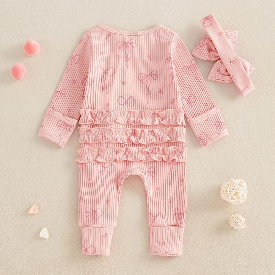 Penny Bows Jumpsuit - Purple