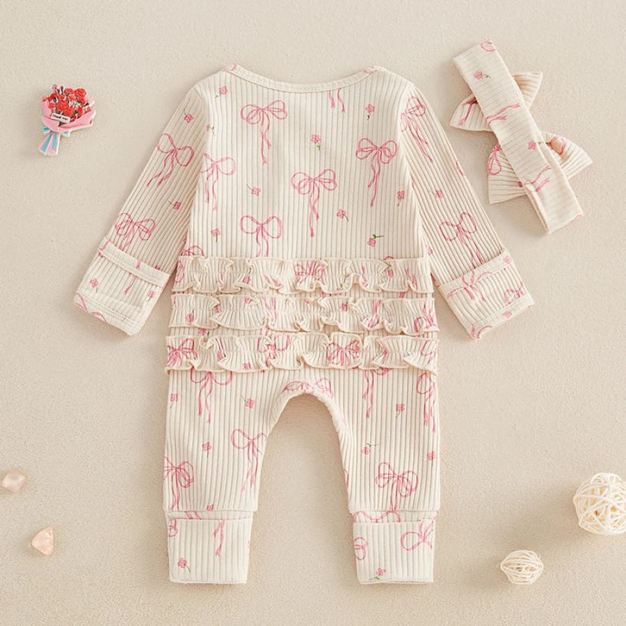 Penny Bows Jumpsuit - Purple