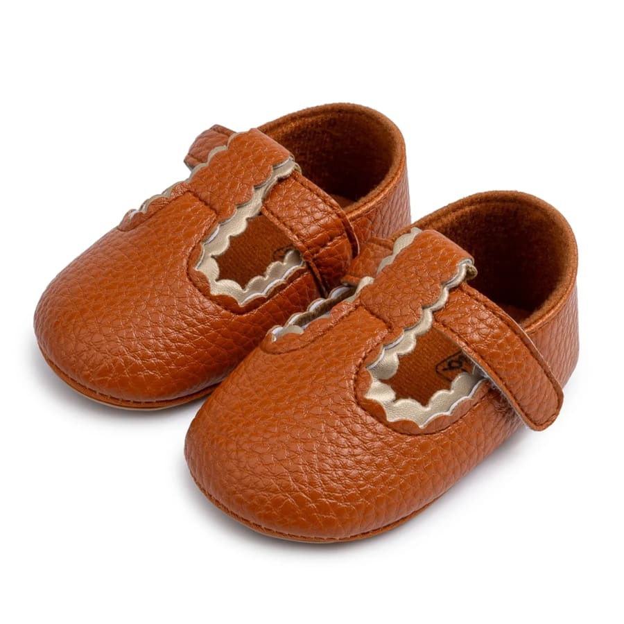 Petra Pre Walker Flats - Tan - 0-6 Months