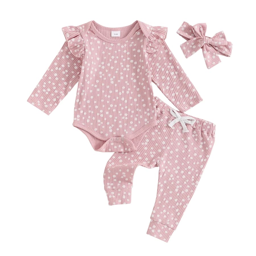 Petunia Floral Trackie Set - Coffee