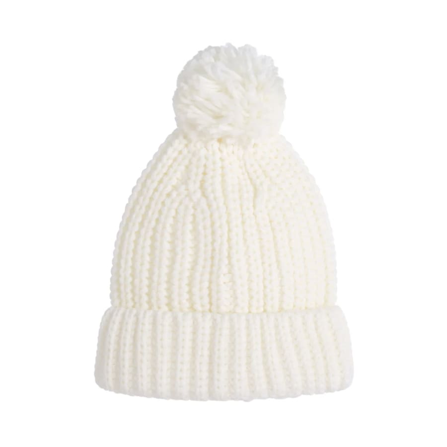 Pom Pom Beanie - Snow