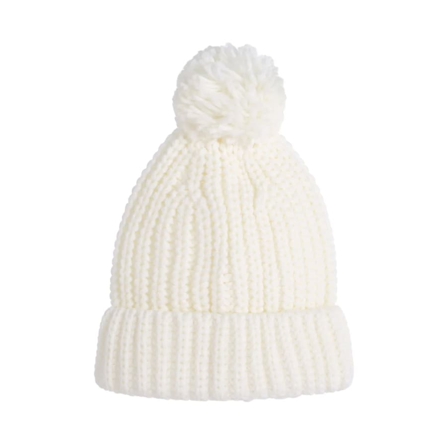 Pom Pom Beanie - Snow