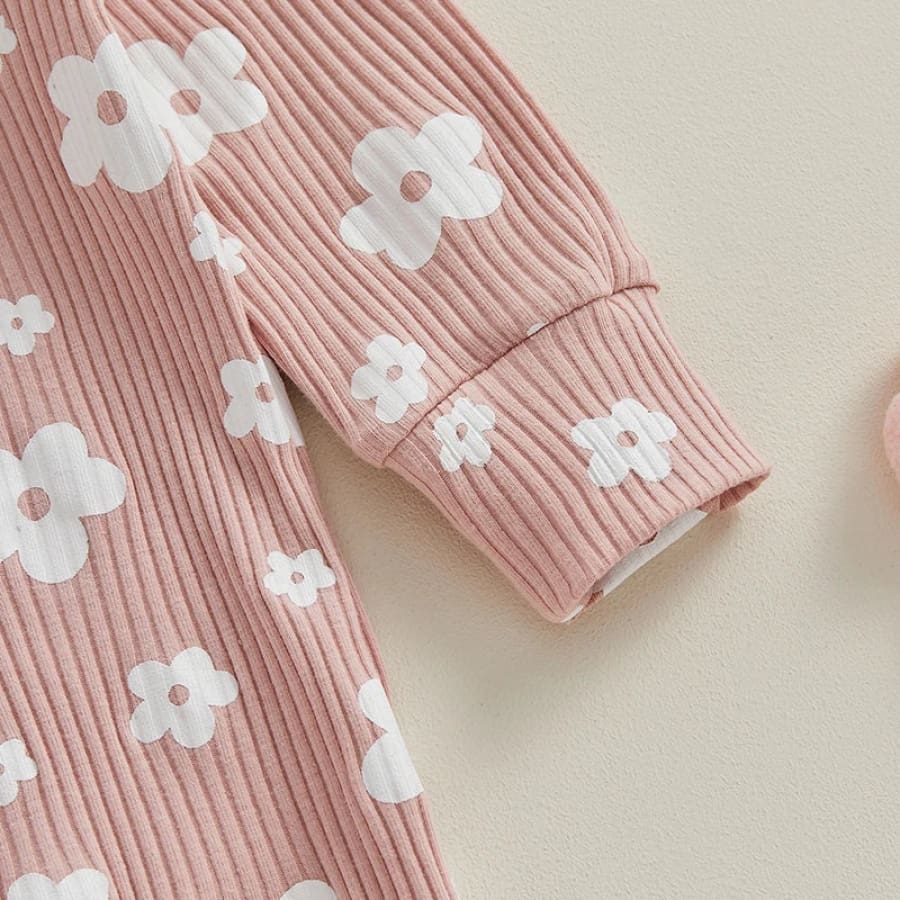 Poppi Floral Print Jumpsuit - Blush