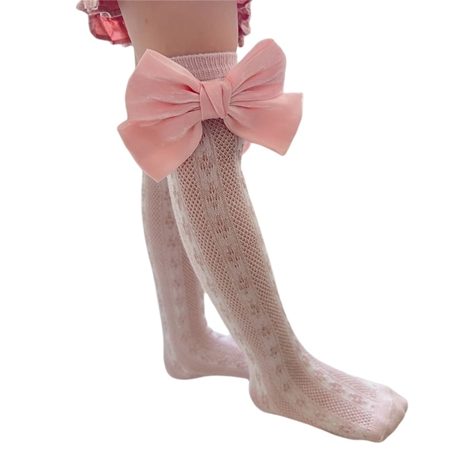 Poppy Girls Knee-Length Sock - Pink