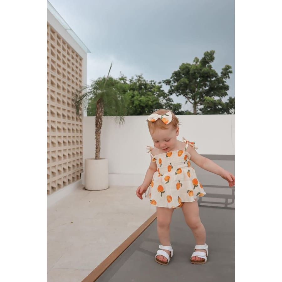 Posy Peaches Tutu Romper