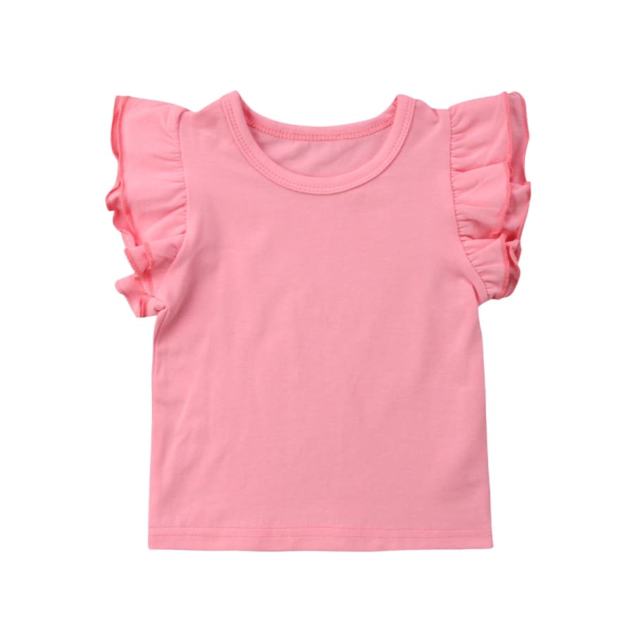 Prue Flutter Sleeve T’Shirt - Pink - 12-18 Months
