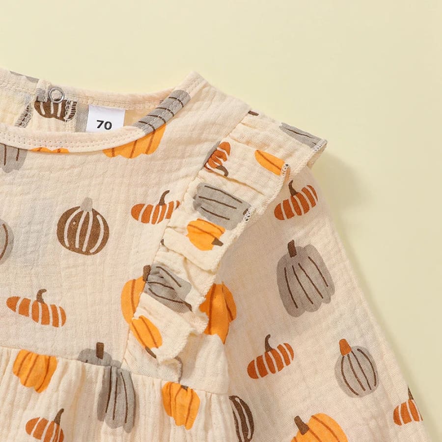Pumpkin Patch Flutter Romper