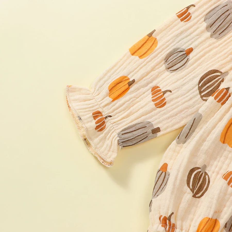 Pumpkin Patch Flutter Romper