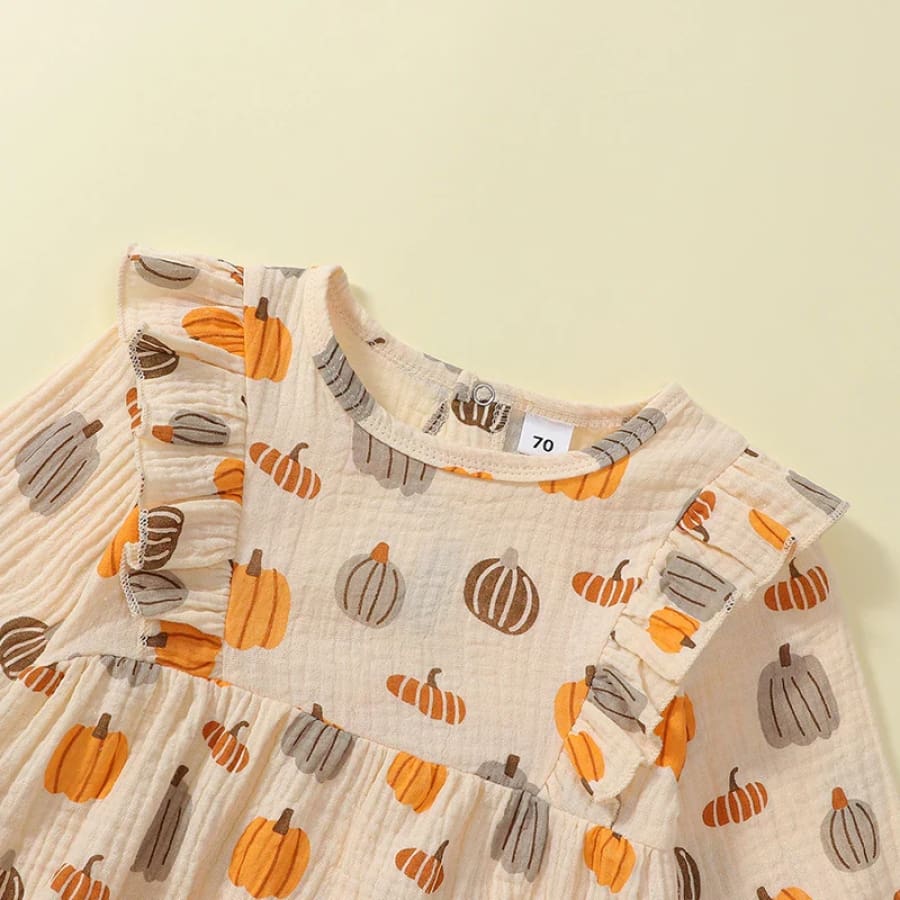 Pumpkin Patch Flutter Romper