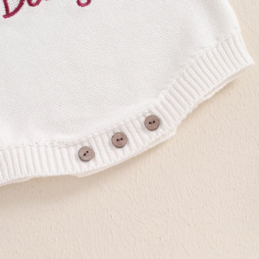 Santa Baby Knit Romper