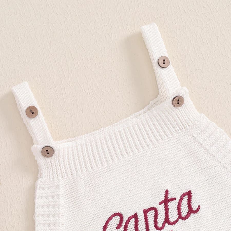 Santa Baby Knit Romper - 0-3 Months