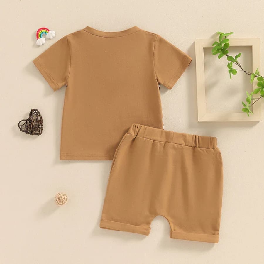 Shaun Stripe Short + Tee Set