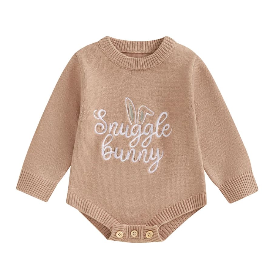 Snuggle Bunny Knit Romper - Natural - 0-3 Months