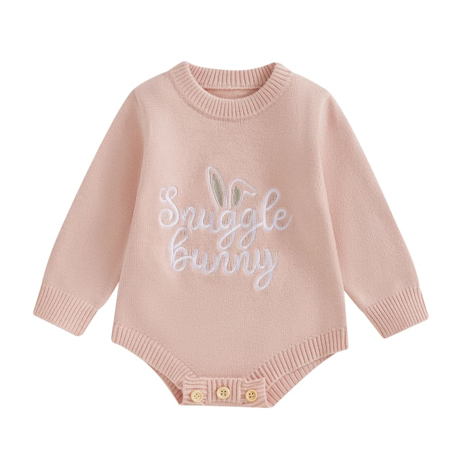 Snuggle Bunny Knit Romper - Natural