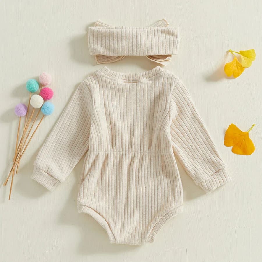 Sophia Waisted Long Sleeve - Cream