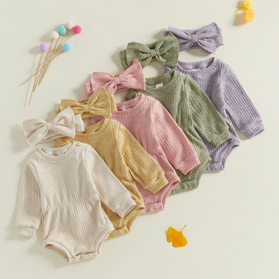 Sophia Waisted Long Sleeve - Mauve - 0-3 Months