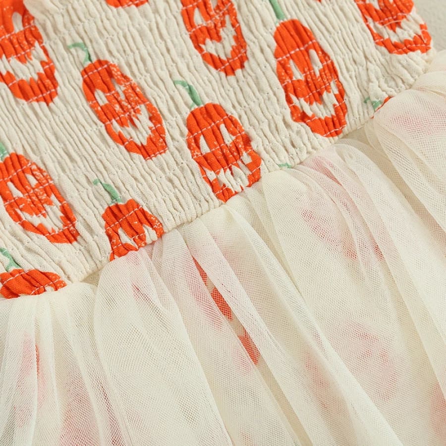Spooky Pumpkin Tutu Romper