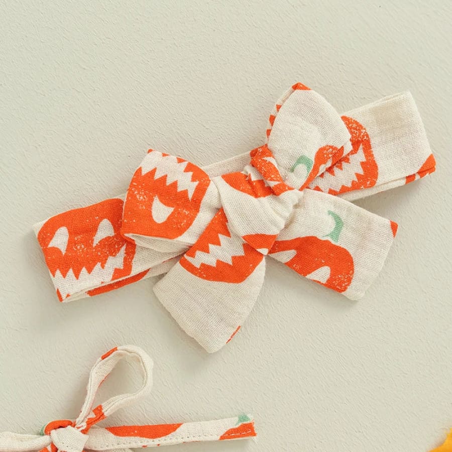 Spooky Pumpkin Tutu Romper