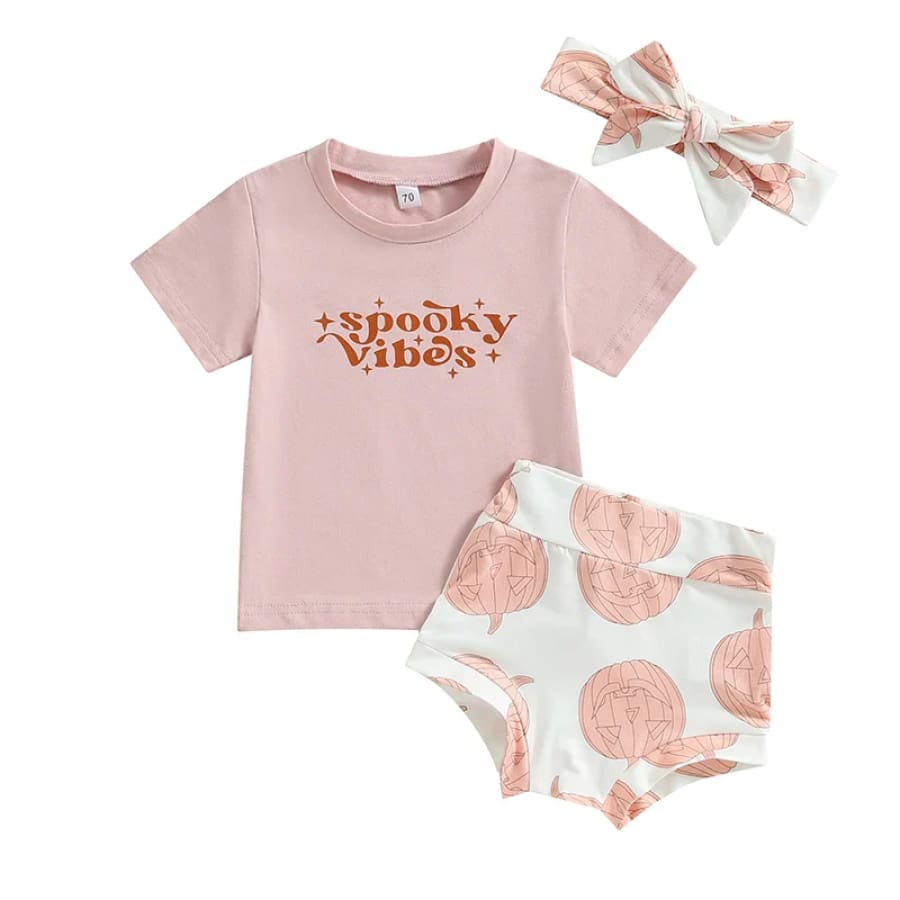 Spooky Vibes T’Shirt & Bloomer Set 6 Months