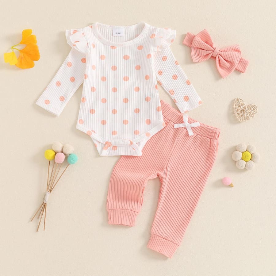 Stella Spots Flutter Long Sleeve Trackie Set - Natural