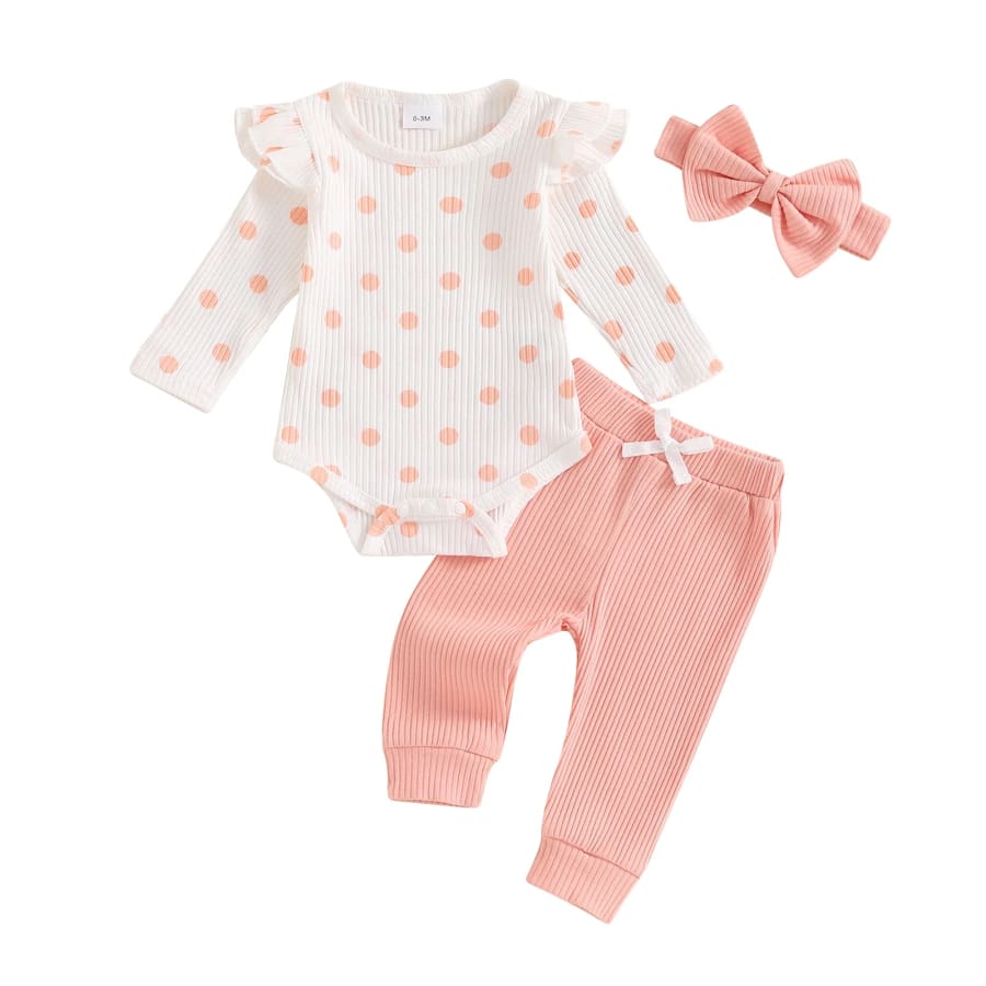 Stella Spots Flutter Long Sleeve Trackie Set - Natural