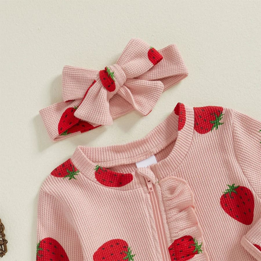 Strawberry Fields Zippy Jumpsuit - Newborn