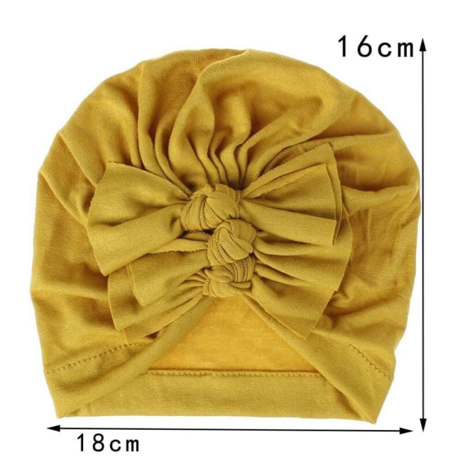 Stretch Bow Beanie - Gold - Headband headband