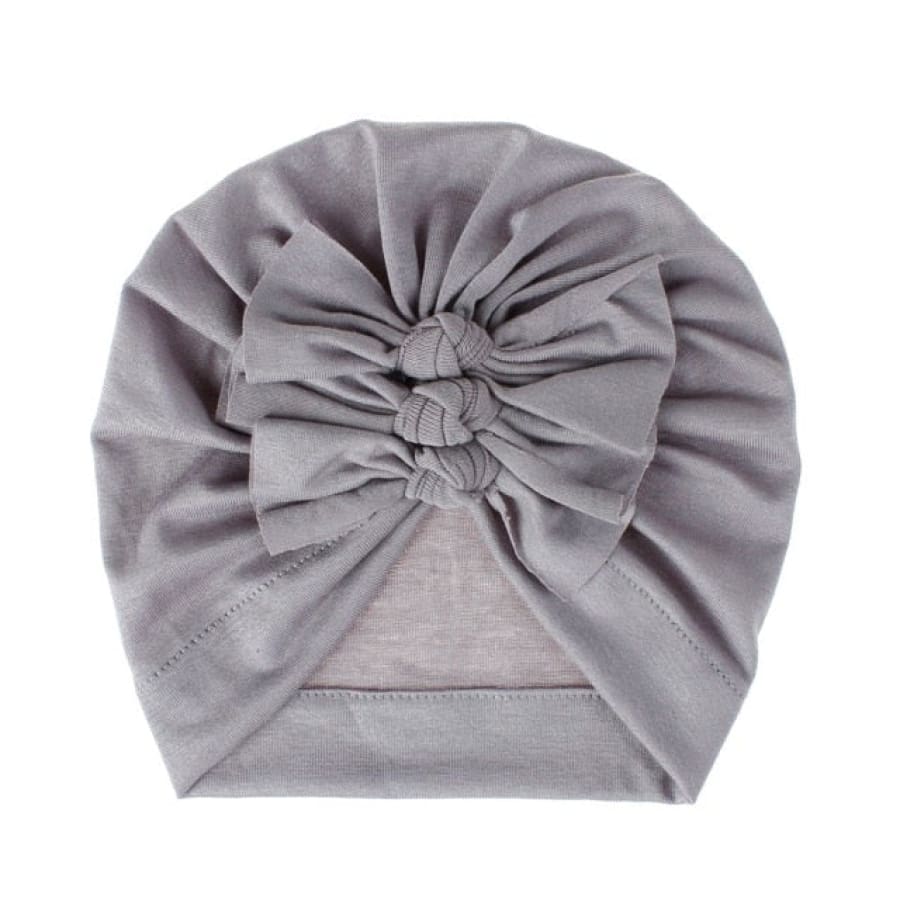 Stretch Bow Beanie - Grey - Headband headband