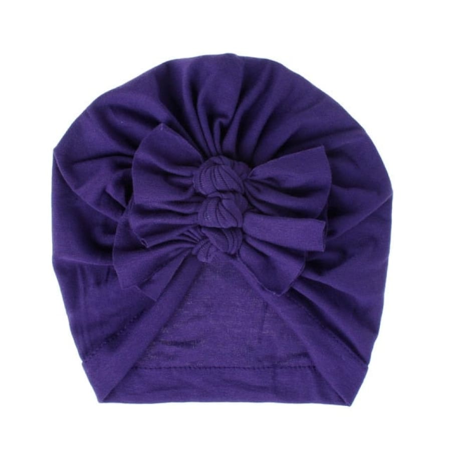 Stretch Bow Beanie - Purple - Headband headband