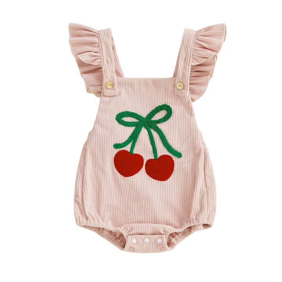 Sweet as a Cherry Romper - 0-3 Months