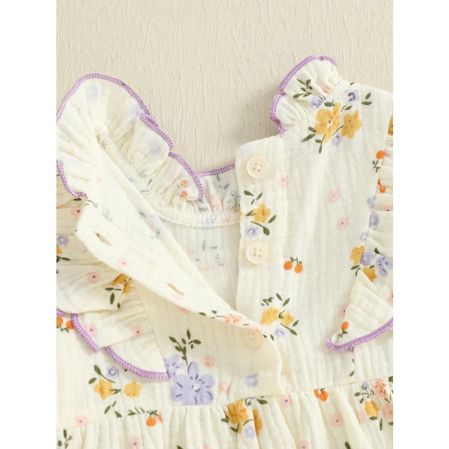 Sybil Spring Flowers Flutter Romper