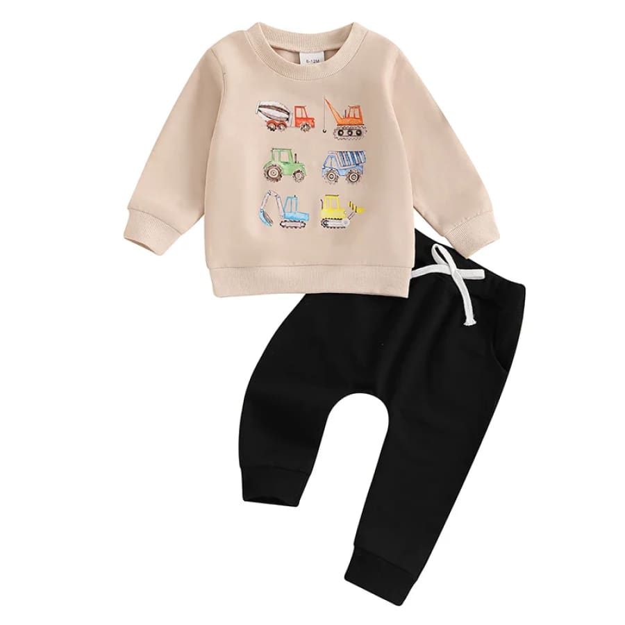 Trucks &amp; Diggers Trackie Set - Green