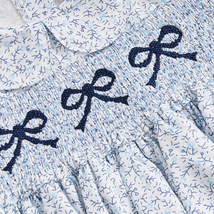 Tully Smocked Bow Romper