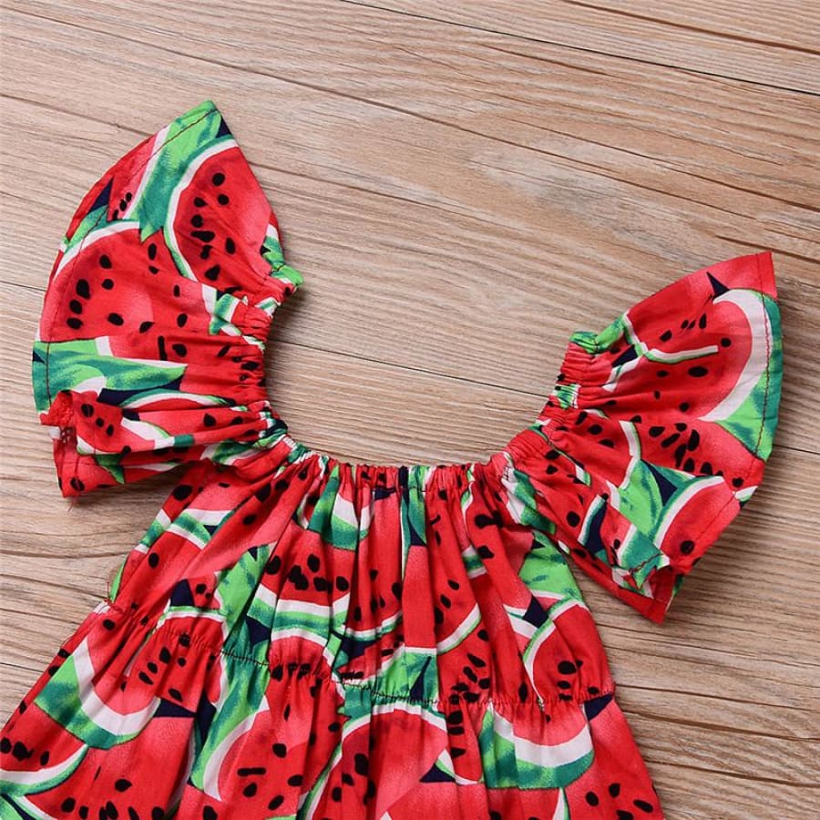 Watermelon Romper with Headband - Romper clothes girl headband romper watermelon