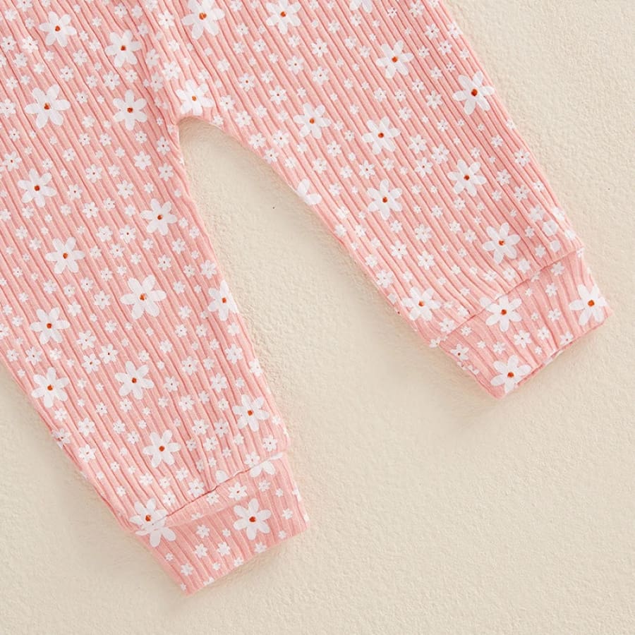 Wilma Flutter Sleeve Long Sleeve Set - Peachy