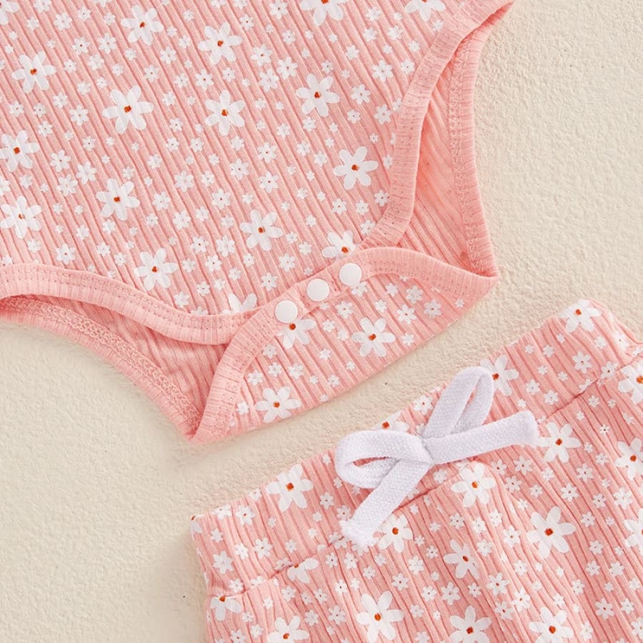 Wilma Flutter Sleeve Long Sleeve Set - Peachy