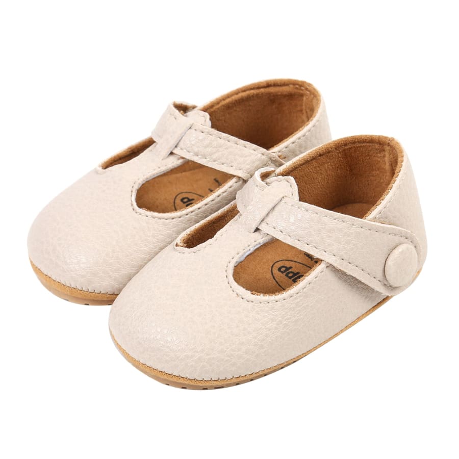 Zara T-Bar Pre-Walker - Cream - 0-6 Months