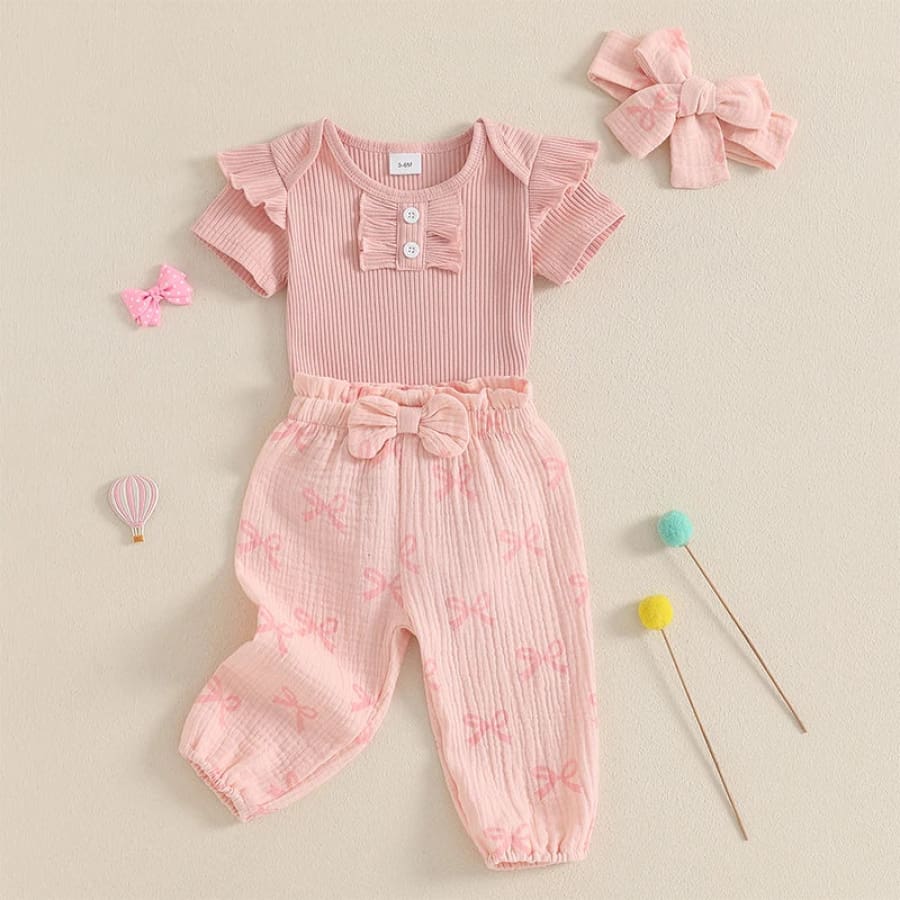 Zoe Bow Pant Set