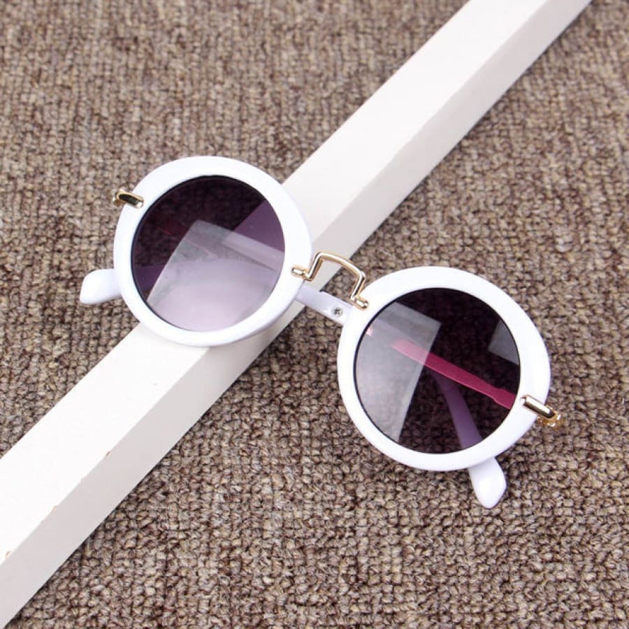 Aria Round Vintage Sunglasses - Black - Sunglasses sunglasses