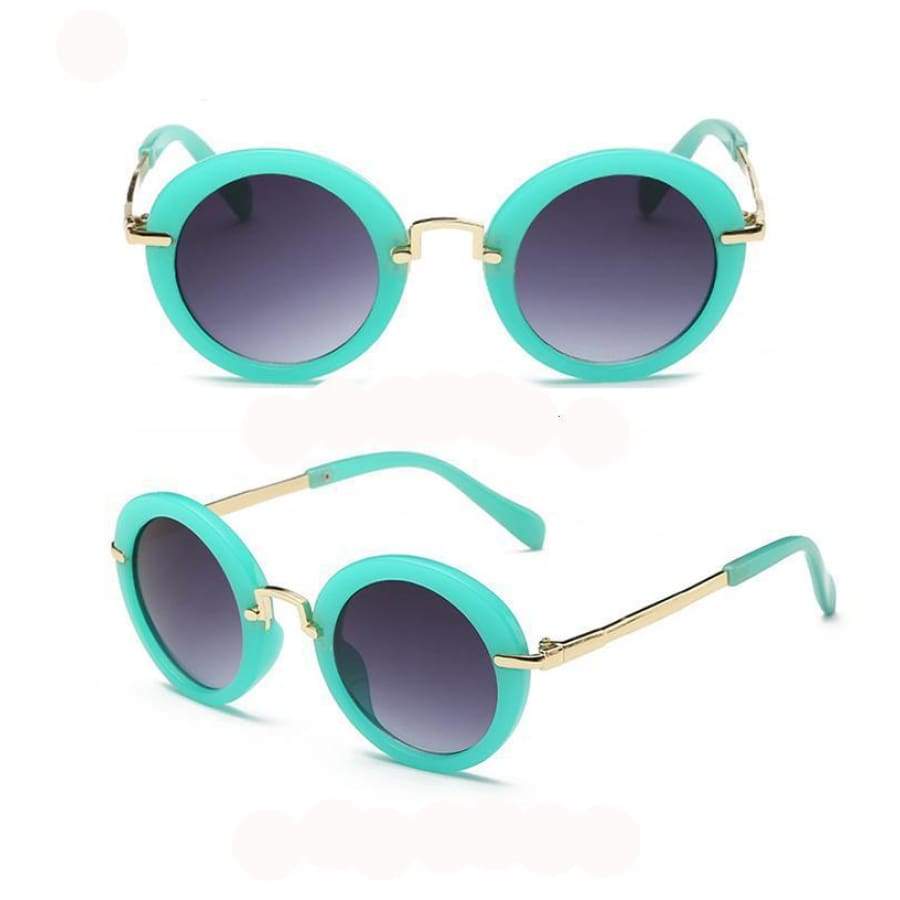 Round Vintage Sunglasses - Green - Sunglasses Sunglasses