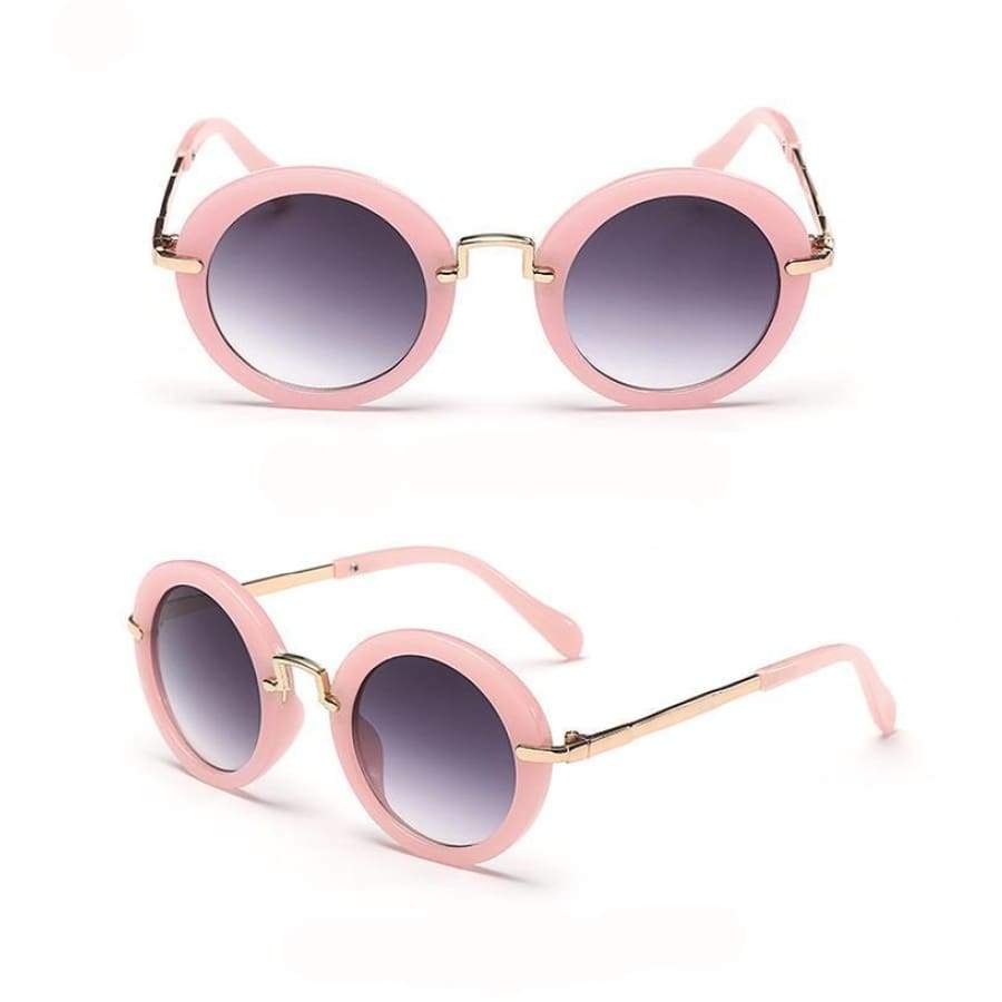 Round Vintage Sunglasses - Pink - Sunglasses Sunglasses