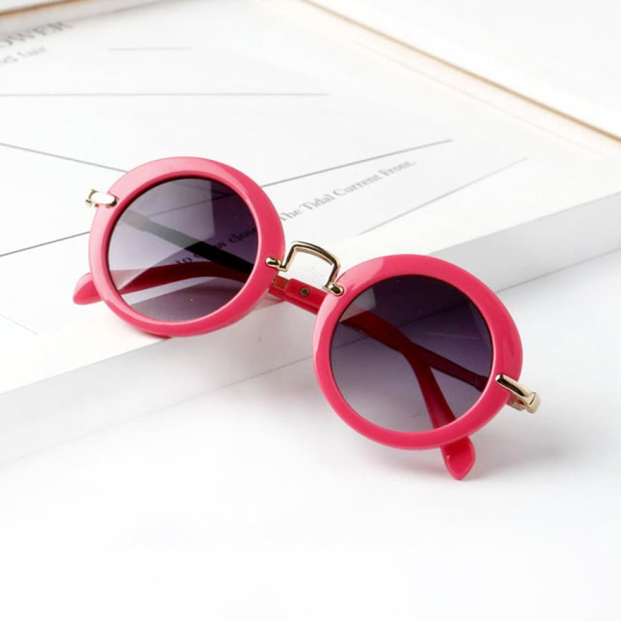 Aria Round Vintage Sunglasses - Red - Sunglasses sunglasses