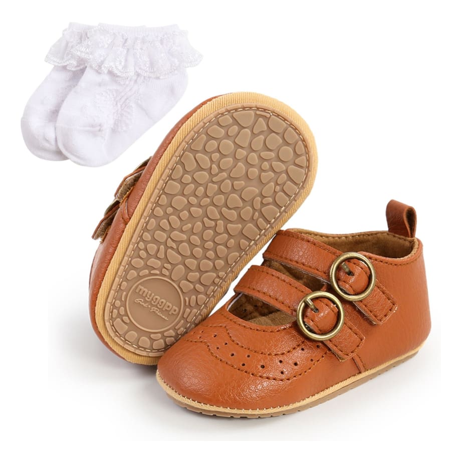 Avery Buckle Up Pre Walker - Tan - Shoes shoes