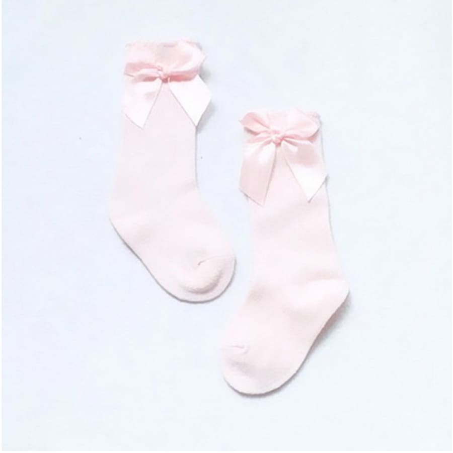 Bow Princess Knee High Socks - Pink / S - Socks Socks 25% off