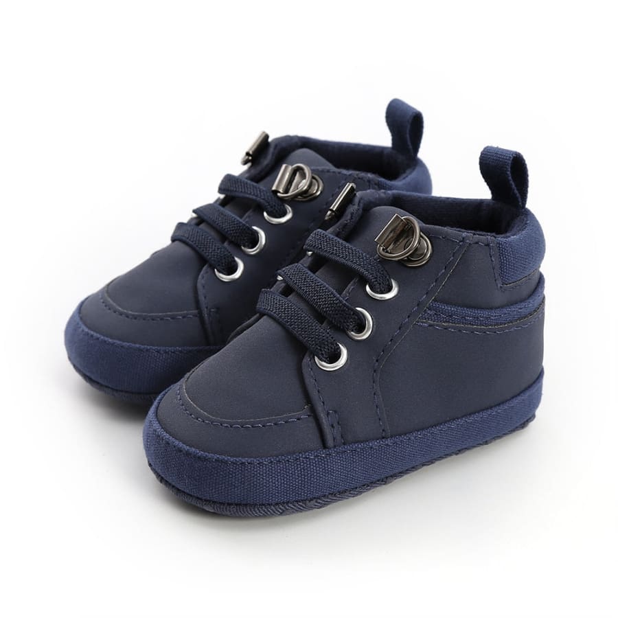 Caleb Lace Up Boot Pre-Walker - Navy - 0-6 Months