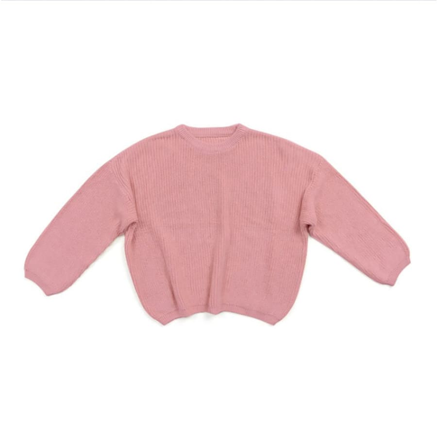 Callie Cosy Knit Sweater - Blush - 6M