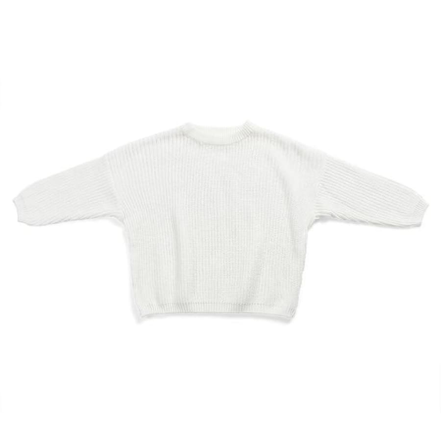 Callie Cosy Knit Sweater - Snow / 5-6 Years - Knitwear knitwear