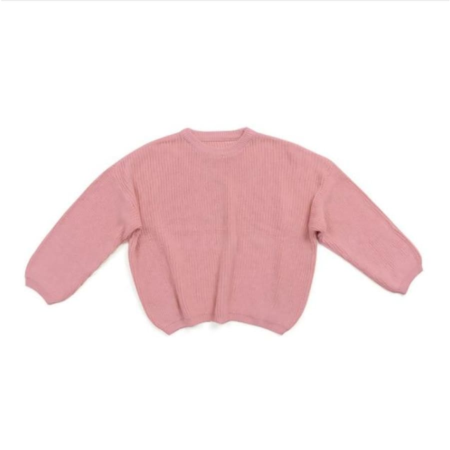 Callie Cosy Knit Sweater - Blush / 12-18 Months - Knitwear knitwear